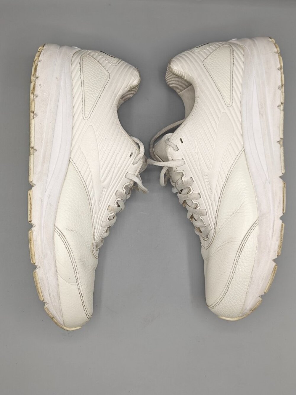 Brooks Addiction Walker 2 White Men’s Size 10.5 D Leather Shoes 110318-1D-142 - Picture 6 of 12